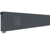 Стальной трубчатый радиатор Kohr Heim 3030/34 секции H01 с нижним подключением графит RAL7024 SRC01-3030/34H01GG