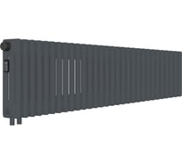 Стальной трубчатый радиатор Kohr Heim 3030/30 секций H01 с нижним подключением графит RAL7024 SRC01-3030/30H01GG