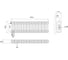 Стальной трубчатый радиатор Kohr Heim 3019/22 секции H01 с нижним подключением SRC01-3019/22H01 5