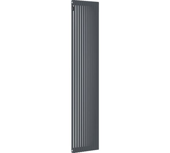 Стальной трубчатый радиатор Kohr Heim 2180/12 секций с боковым подключением 3/4 графит RAL7024 SRC01-2180/12GG