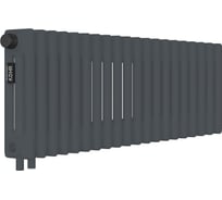 Стальной трубчатый радиатор Kohr Heim 3030/20 секций H01 с нижним подключением графит RAL7024 SRC01-3030/20H01GG
