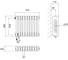 Стальной трубчатый радиатор Kohr Heim 3030/10 секций H01 с нижним подключением SRC01-3030/10H01 5