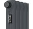 Стальной трубчатый радиатор KOHR Heim 2050/20 секций H01 с нижним подключением графит RAL7024 SRC01-2050/20H01GG 4
