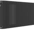 Стальной трубчатый радиатор KOHR Heim 3057/30 секций с боковым подключением 3/4 черный SRC01-3057/30DB 1