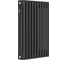Стальной трубчатый радиатор KOHR Heim 3057/10 секций с боковым подключением 3/4 черный SRC01-3057/10DB 1