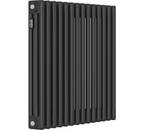 Стальной трубчатый радиатор KOHR Heim 3057/14 секций с боковым подключением 3/4 черный SRC01-3057/14DB
