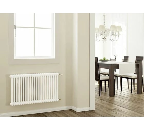 Трубчатый радиатор Zehnder Charleston 3057/08/№1270/RAL 9016 3/4