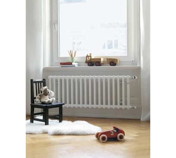 Трубчатый радиатор Zehnder Charleston 3057/08/№1270/RAL 9016 3/4