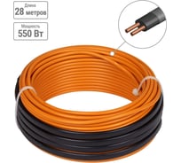 Двухжильный теплый пол в стяжку TDM ELECTRIC ПРОФИ, 28 м, 550 Вт, S укладки 3,2-4,6 м², SQ2501-0016