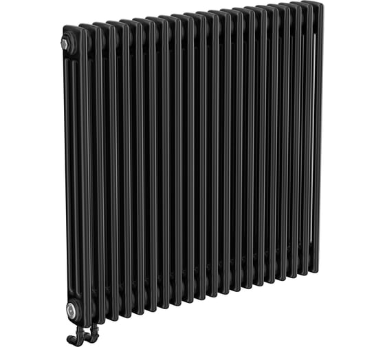 Трубчатый радиатор Теплофорт 31 секция ТР 3070-31, НП 1/2, ТВ, черный
