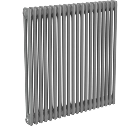 Трубчатый радиатор Теплофорт 30 секций ТР 2060-30, БП 3/4, серо-алюминиевый