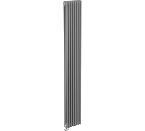 Трубчатый радиатор Теплофорт 12 секций ТР 3140-12, БП 3/4, серо-алюминиевый