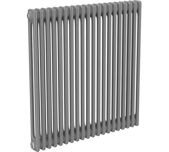 Трубчатый радиатор Теплофорт 10 секций ТР 2090-10, БП 3/4, серо-алюминиевый
