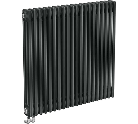 Трубчатый радиатор Теплофорт 32 секции ТР 3070-32, БП 3/4, антрацитово-серый