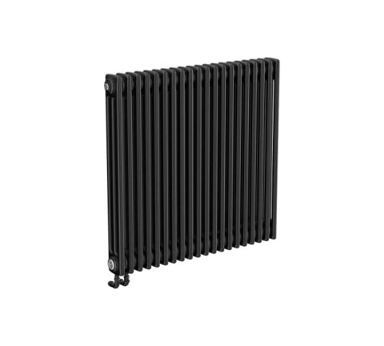 Трубчатый радиатор Теплофорт 40 секций ТР 3070-40, БП 3/4, черный