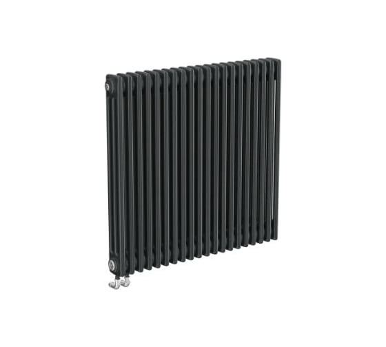 Трубчатый радиатор Теплофорт 43 секций ТР 3090-43, НП 1/2, ТВ, антрацитово-серый