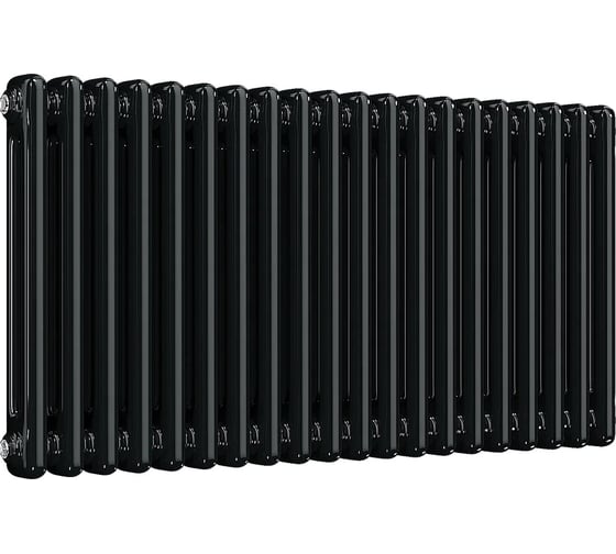 Трубчатый радиатор Теплофорт 36 секций ТР 2040-36, БП 3/4, антрацитово-серый