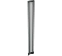 Трубчатый радиатор Теплофорт 15 секций ТР 2160-15, НП 1/2, антрацитово-серый