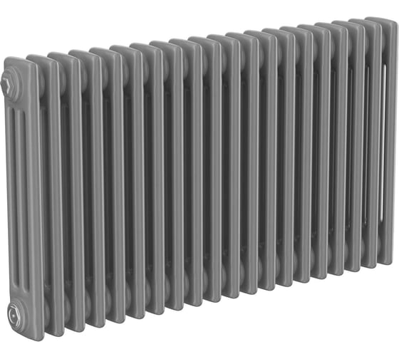 Трубчатый радиатор Теплофорт 40 секций ТР 3040-40, НП 1/2, серо-алюминиевый