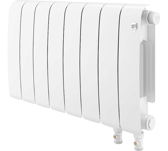Радиатор биметаллический ROYAL THERMO Eclipse 300, белый VR80, 8 секций НС-1852168