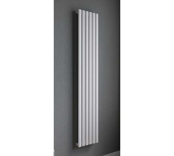 Трубчатый стальной радиатор отопления Faberg Anicassa 1, Высота 1800мм, 6 секций, RAL9016. Подключение: Нижнее FB.705.2.1800.6.9016