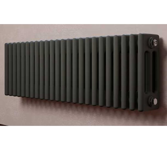Радиатор отопления трубчатый стальной Faberg Alivento 3 высота 300 мм, 24 секции, боковое или нижнее подключение, RAL 7016 FB.700.3.300.24.7016