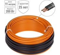 Двухжильный теплый пол в стяжку TDM ELECTRIC "ПРОФИ", 11 м, 200 Вт, S укладки 1,1-1,7 кв.м., SQ2501-0013