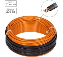 Двухжильный теплый пол в стяжку TDM ELECTRIC "ПРОФИ", 15 м, 300 Вт, S укладки 1,7-2,4 кв.м.,SQ2501-0014