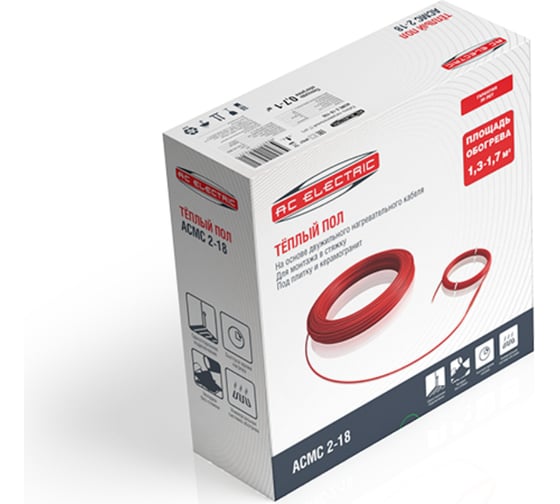 Нагревательный кабель AC ELECTRIC ACMC 2-18-1500 комплект теплого пола НС-1221173