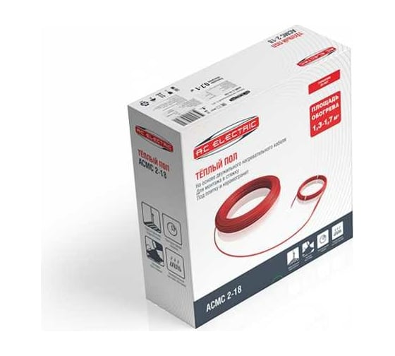 Нагревательный кабель AC ELECTRIC ACMC 2-18-2000 комплект теплого пола НС-1221175