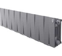Биметаллический радиатор Royal Thermo PianoForte 200/Silver Satin 16 секций НС-1346025