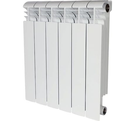 Биметаллический радиатор STOUT VEGA 500 6 секций, боковое подключение SRB-1310-050006 RG00908P2KEBRJ