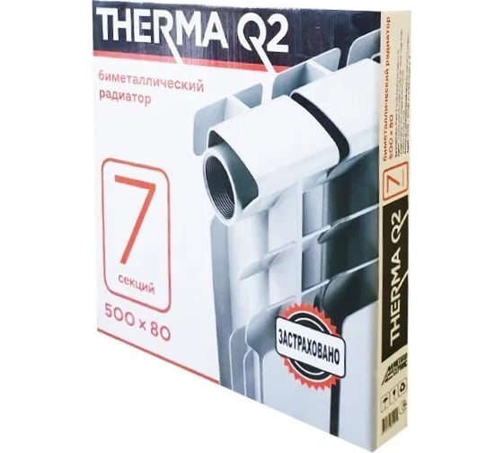 Биметаллический радиатор МЕТАЛЛСЕРВИС THERMA Q2 500/80 7 секций 1223374