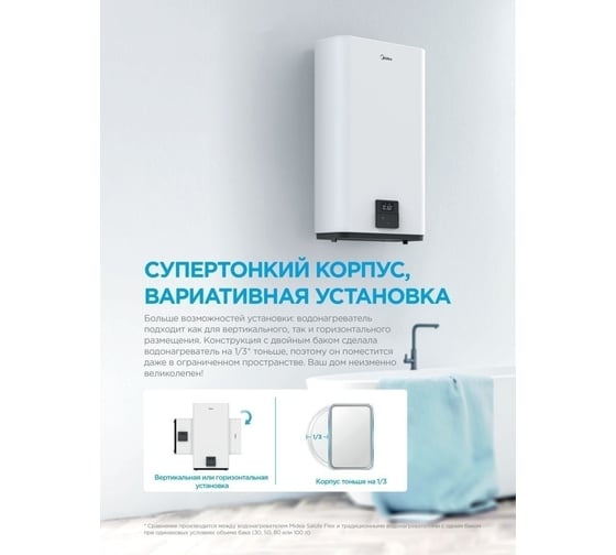 Электрический водонагреватель Midea MWH-8020-FED УТ-00011615
