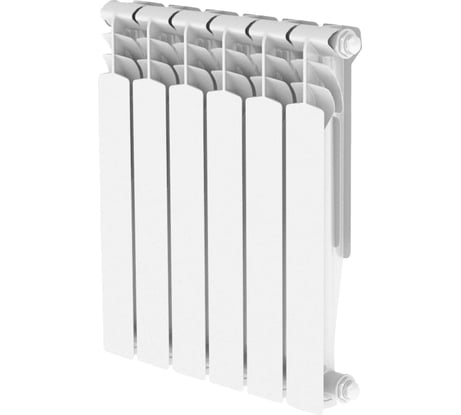 Алюминиевый радиатор отопления НРЗ Невинномысский Радиаторный Завод серия Оптима 6 секций 500/80 4603335720573