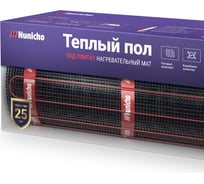 Электрический теплый пол Nunicho 3 м2, 200 Вт/м2 двужильный экранированный 1413403