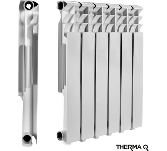 Алюминиевый радиатор THERMA Q1 500/80 6 секций МЕТАЛЛСЕРВИС 1223458