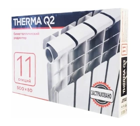 Биметаллический радиатор МЕТАЛЛСЕРВИС THERMA Q2 500/80 11 секций 1223378
