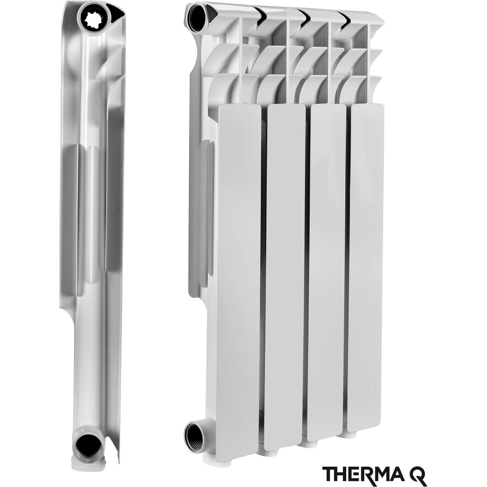 Алюминиевый радиатор МЕТАЛЛСЕРВИС THERMA Q1 500/80 4 секции 1223456 ...
