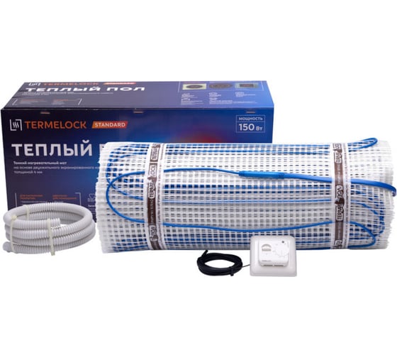 Комплект нагревательного мата Gidrolock termelock tl-1350-9,0 с терморегулятором 71511400