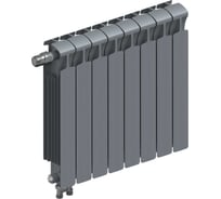 Биметаллический радиатор RIFAR MONOLIT Ventil 500 Титан 08 секц. нижн. лев. R-MN-500-08-VL-TI