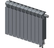 Биметаллический радиатор RIFAR MONOLIT Ventil 500 Титан 10 секц. нижн. лев. R-MN-500-10-VL-TI