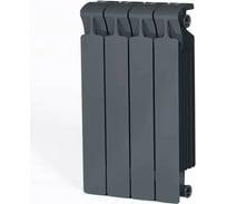 Биметаллический радиатор RIFAR MONOLIT Ventil 500 Титан 04 секц. нижн. лев. R-MN-500-04-VL-TI