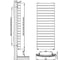 Биметаллический радиатор RIFAR CONVEX 500 Антрацит 18 секц. бок. R-CV-500-18-AN 3