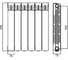 Биметаллический радиатор Azario 12 секций BM500/80/12 00078386 4