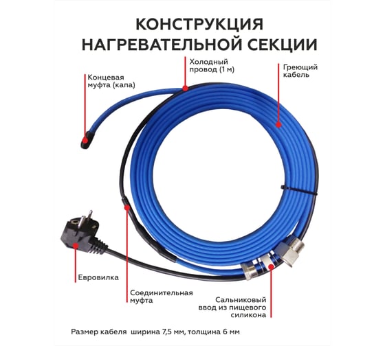 Готовый комплект в трубу до 50 мм Ланит эко 10м LABEK010