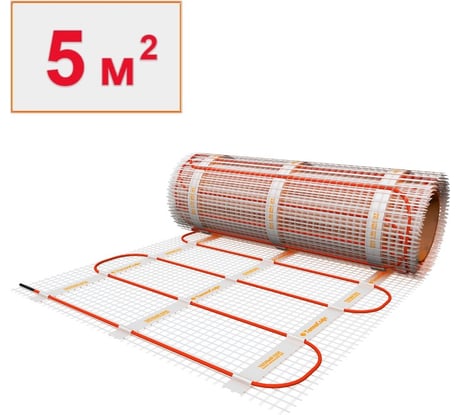 Электрический теплый пол под плитку ТеплоСофт 5м.кв. 750Вт 5750/2