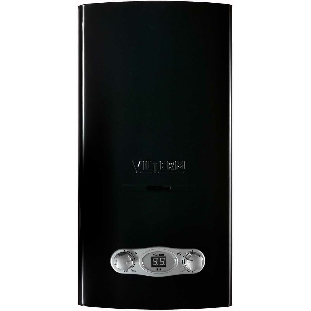 Водонагревательный проточный газовый бытовой аппарат Vilterm S10 чёрный ...