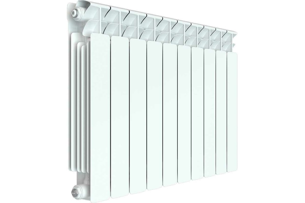 Биметаллический радиатор RIFAR BASE 500 10 секций, боковое подключение ...