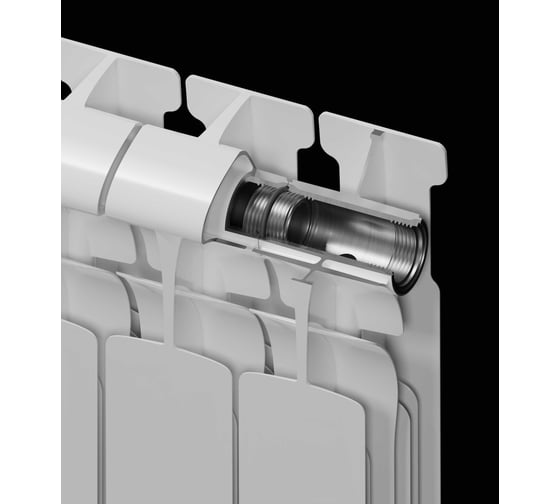 Биметаллический радиатор RIFAR ECOBUILD 500 04 секц. бок. R-EB-500-04